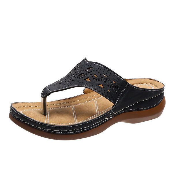 Franzi - Hohle Strass Flip Flops für Damen