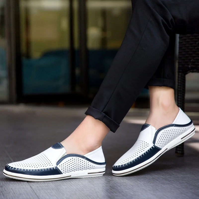 Edy - Atmungsaktive Loafers aus Leder