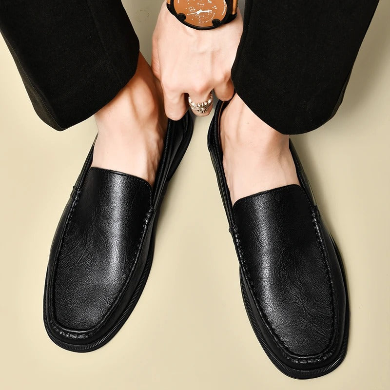 Luke - Schlanke und Bequeme Leder-Loafer