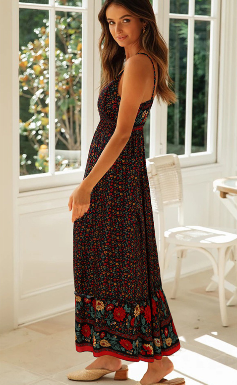 Chandler - Boho-Kleid mit Blumenmuster