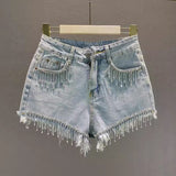 Maja - Jeansshorts mit hoher Taille