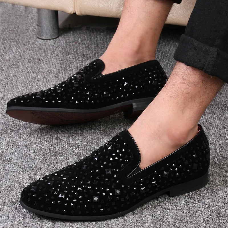 Ryan - Stilvolle Pailletten-Loafers