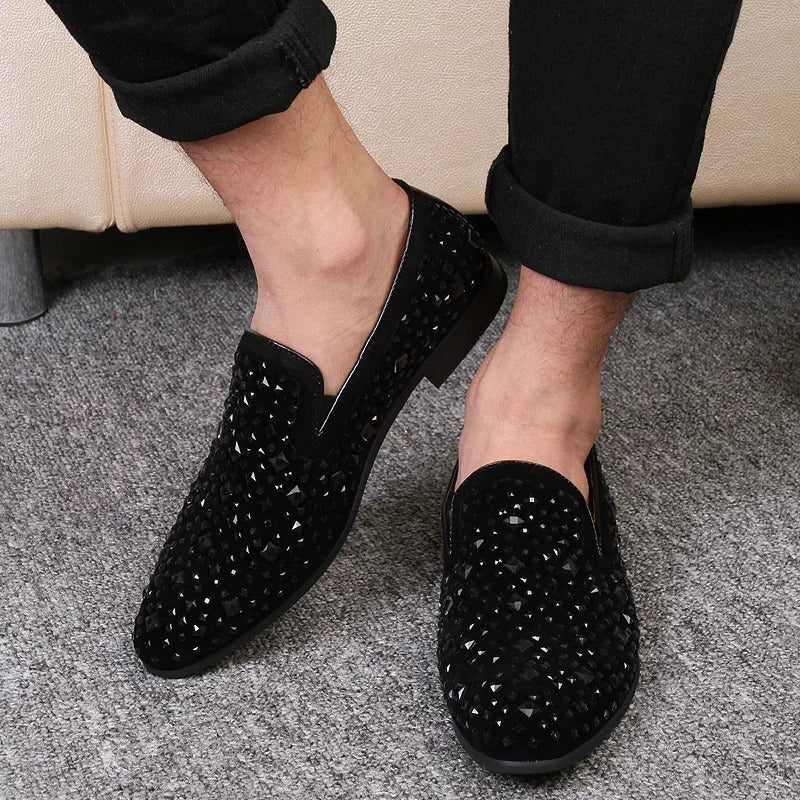 Ryan - Stilvolle Pailletten-Loafers