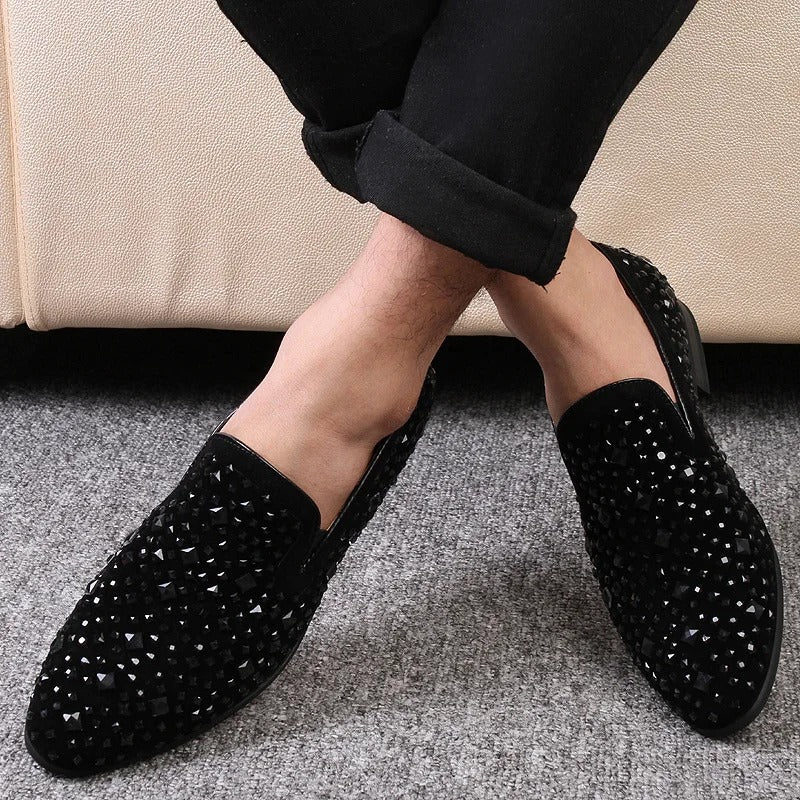 Ryan - Stilvolle Pailletten-Loafers