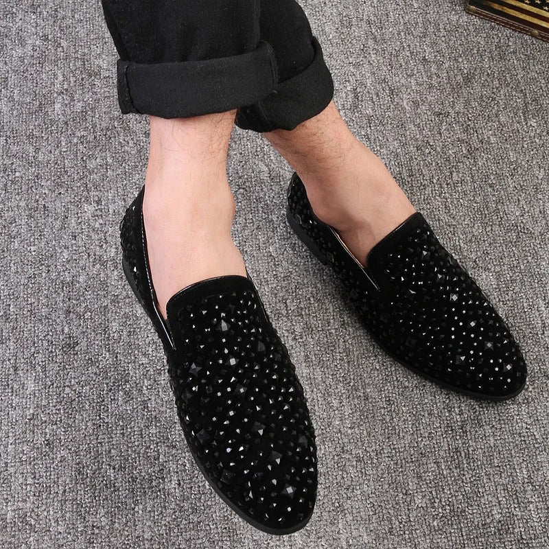 Ryan - Stilvolle Pailletten-Loafers