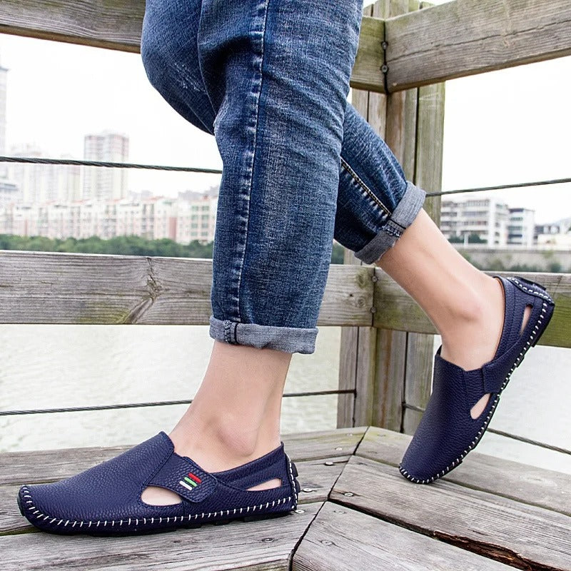 Harrie - Atmungsaktive Leder- Loafer