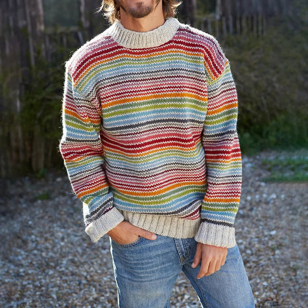 Baxter – Mehrfarbiger Strickpullover