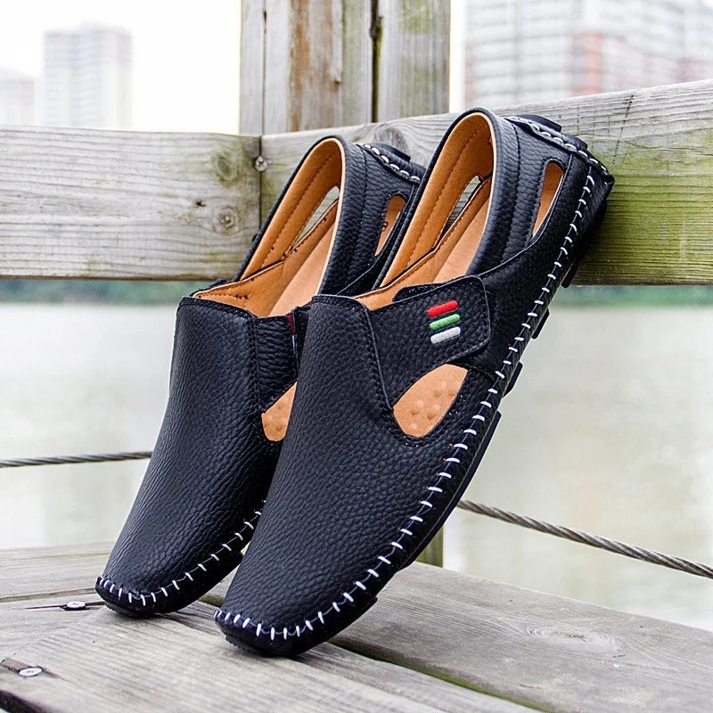 Harrie - Atmungsaktive Leder- Loafer