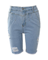 Moniek - Casual Damen Blaue Shorts