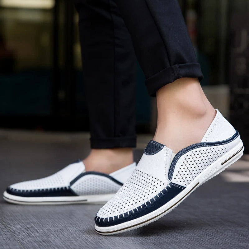 Edy - Atmungsaktive Loafers aus Leder