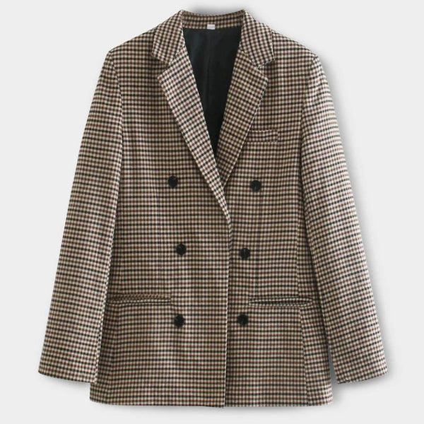 Jeanne - Karierter Damen Blazer