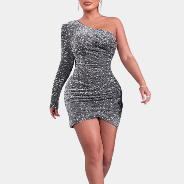 Lucienne - Ein-Schulter-Paillettenkleid für Damen