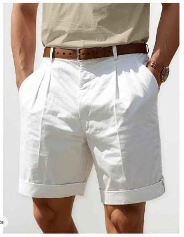 Mario - Herren Sommer Leinen Shorts