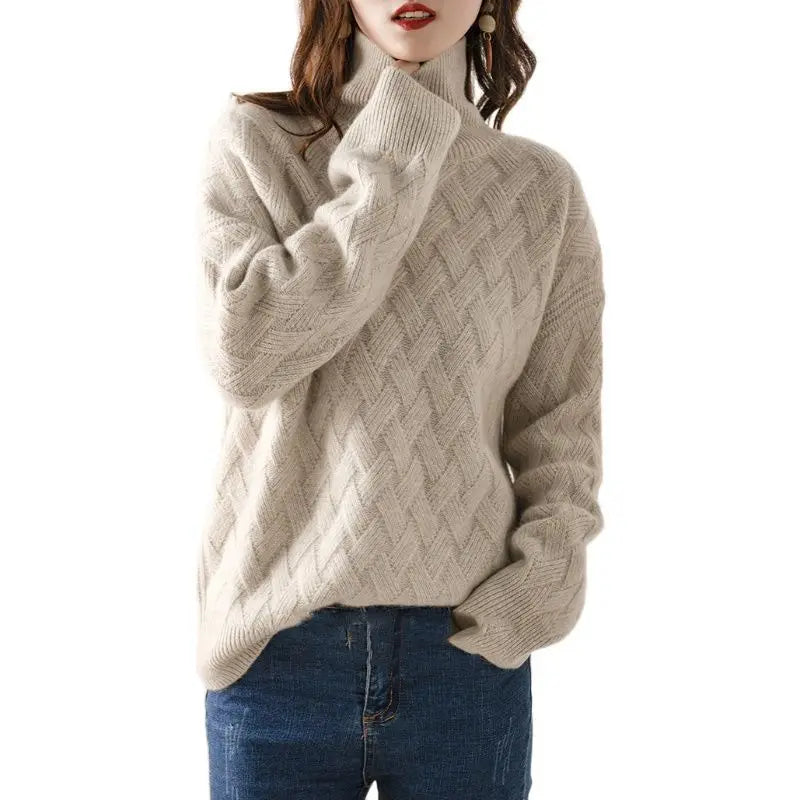 Kira - Eleganter Damen-Rollkragenpullover