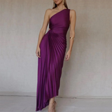 Caitlyn - Asymmetrisches Faltenkleid