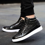 Franz - Glänzende Glitzer-High-Top-Sneakers