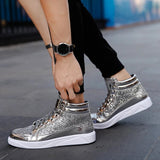 Franz - Glänzende Glitzer-High-Top-Sneakers