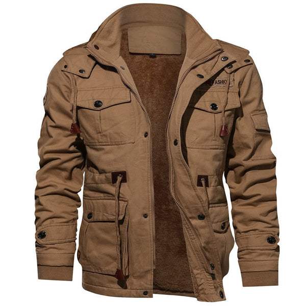 Arvind - Herren Vintage Cargo-Jacke