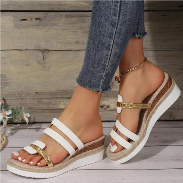 Marit - Damen Plateausandalen