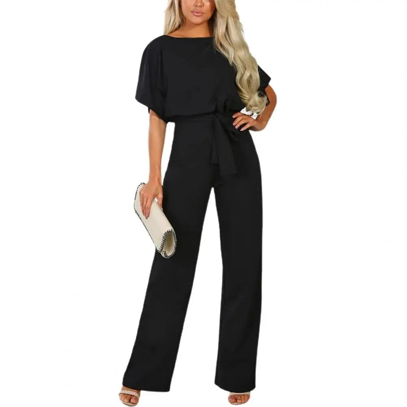 Zeny - Hochgeschnürter Jumpsuit mit hoher Taille