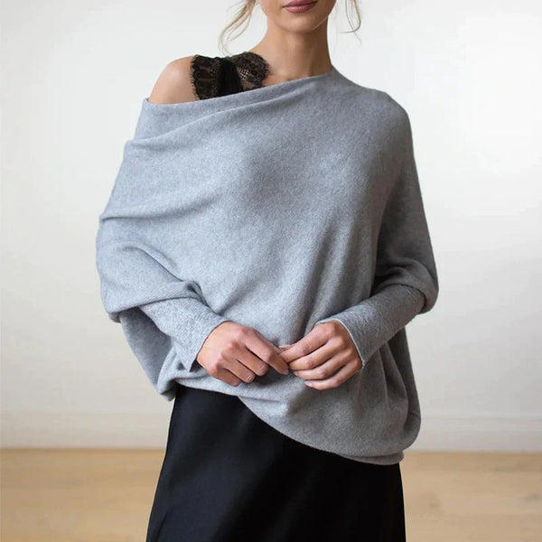 Amelia - Drapierter Pullover für Damen