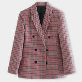 Jeanne - Karierter Damen Blazer