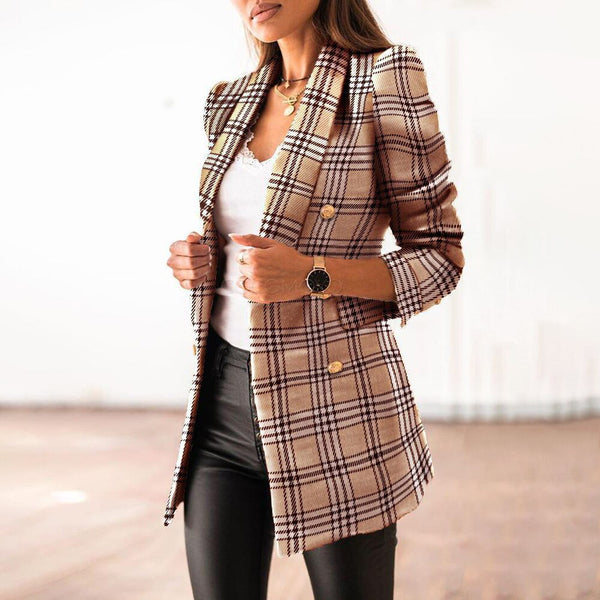 Menje - Karierter Frauen Blazer