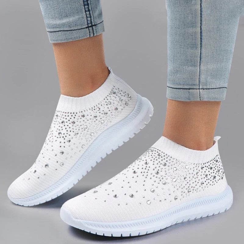 Tatienne - Glitzer Sockensneaker für Frauen