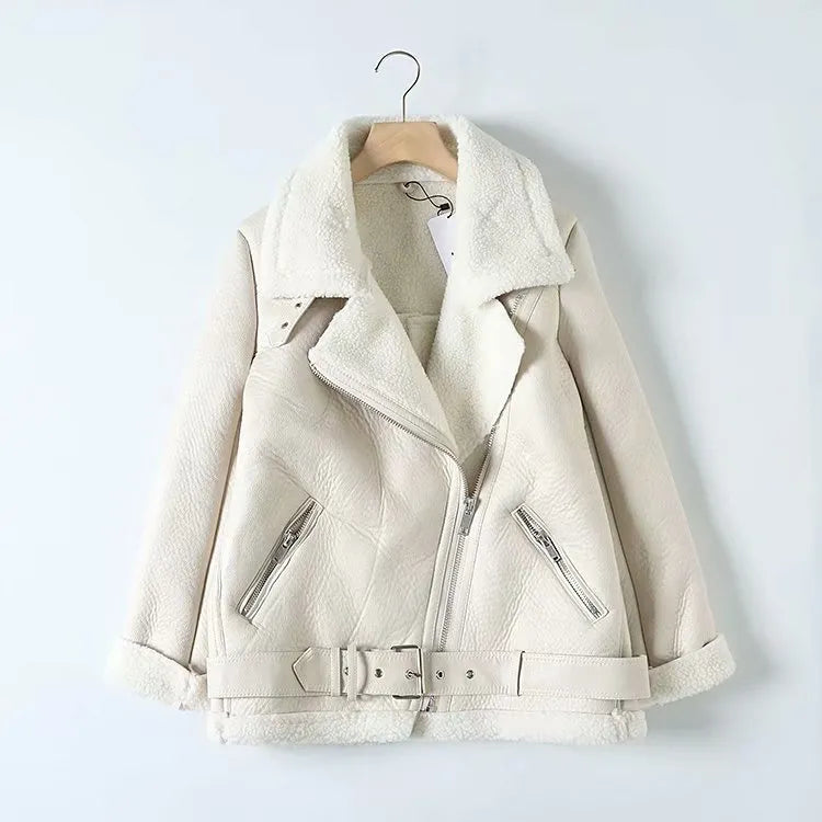 Xela - Damen Vintage Lederjacke