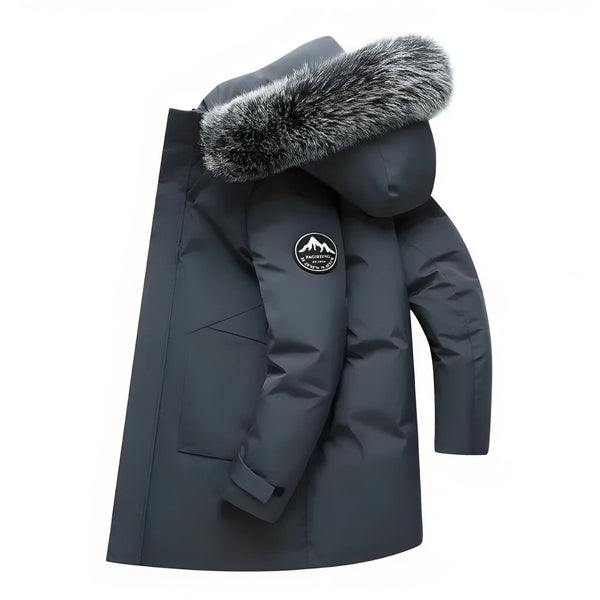 Gabriel - Winterjacke mit Kapuze mit Fellkragen