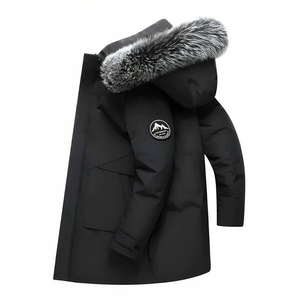 Gabriel - Winterjacke mit Kapuze mit Fellkragen