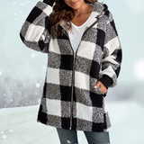 Tamsine - Karierte Winterjacke für Damen