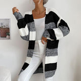 Cairie - Gestreifter Strickjacke