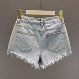 Maja - Jeansshorts mit hoher Taille