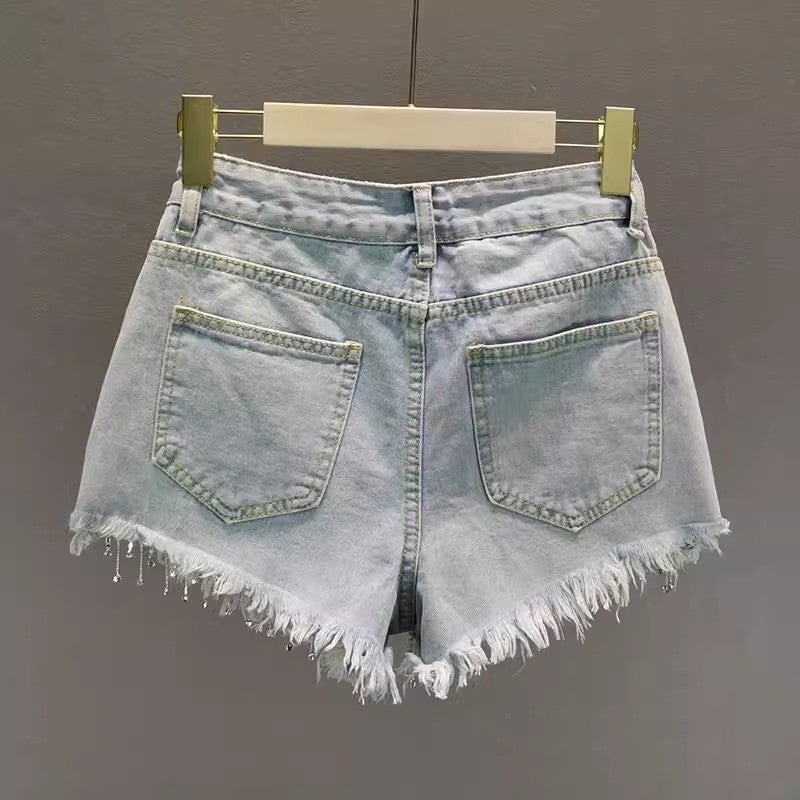 Maja - Jeansshorts mit hoher Taille